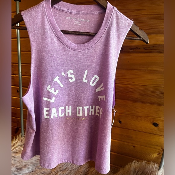 NWT 🏷️ SPIRITUAL GANGSTER -Pink Crop tank. - Picture 2 of 16